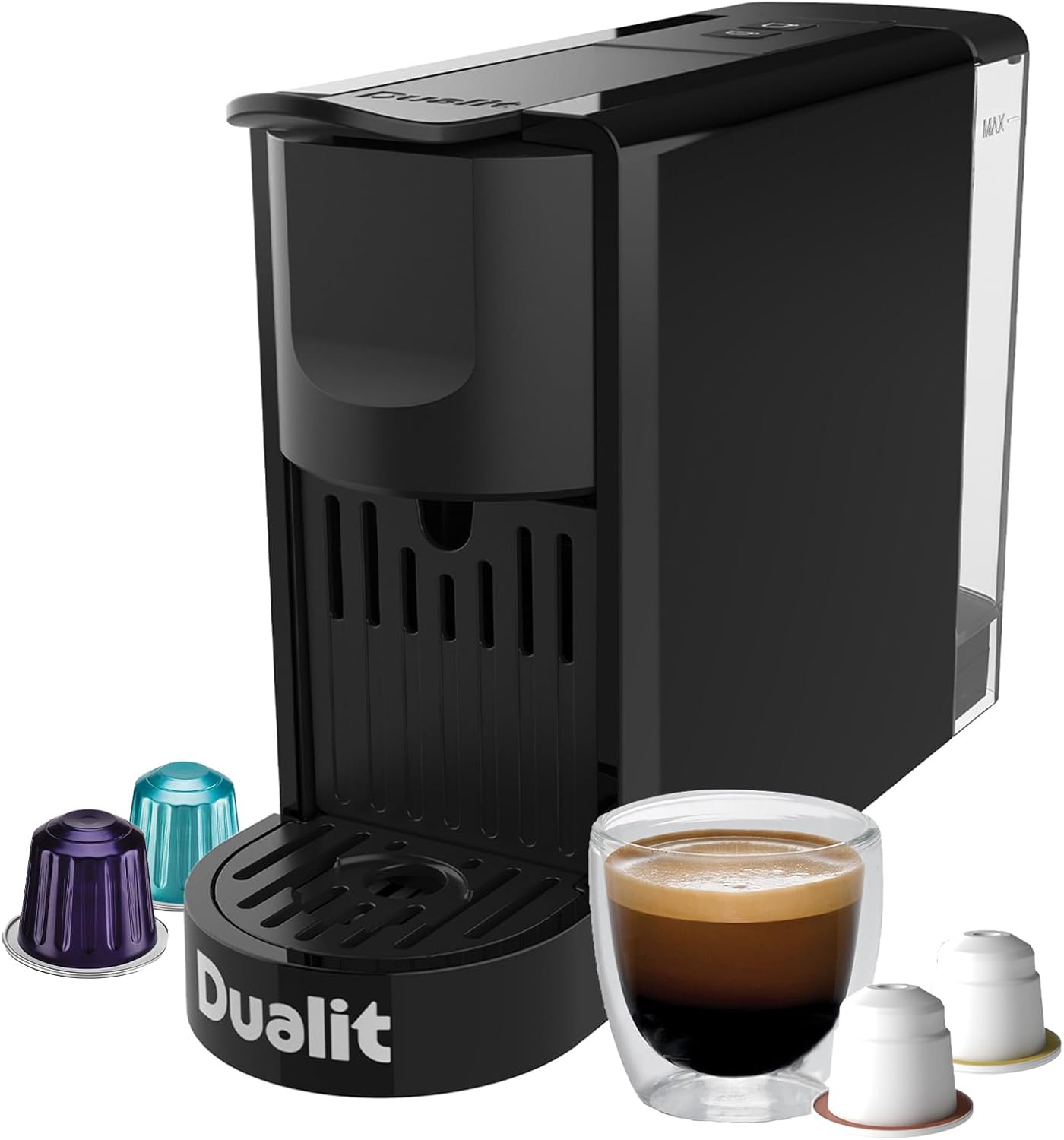 Coffee Pod Machine With One Touch Operation | Black