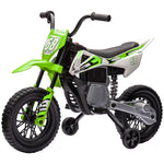 12v Kids Electric Motorbike W/ Twist Grip Throttle, Music | Green