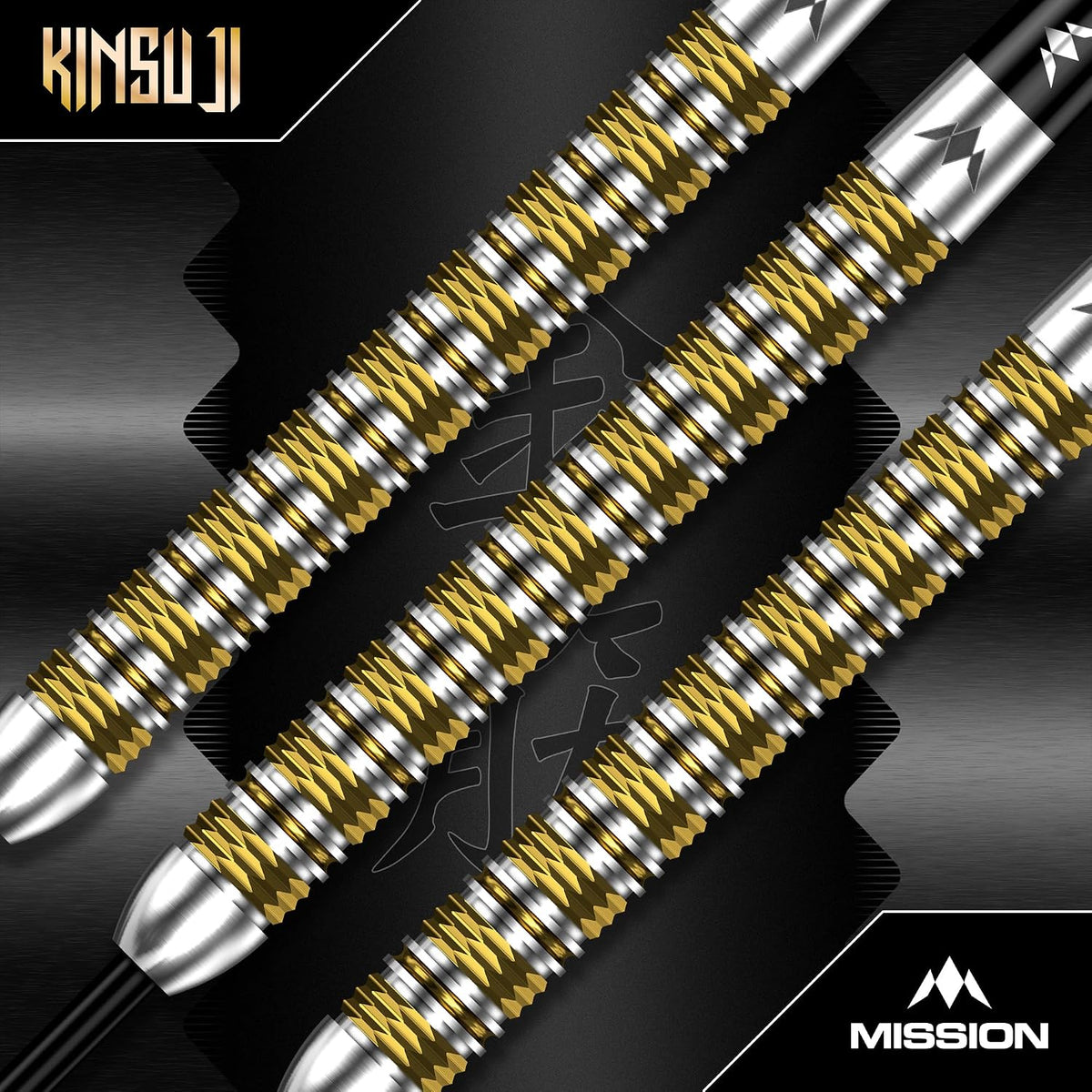Kinsuji Darts - Steel Tip - 95% Tungsten | 26g | Black