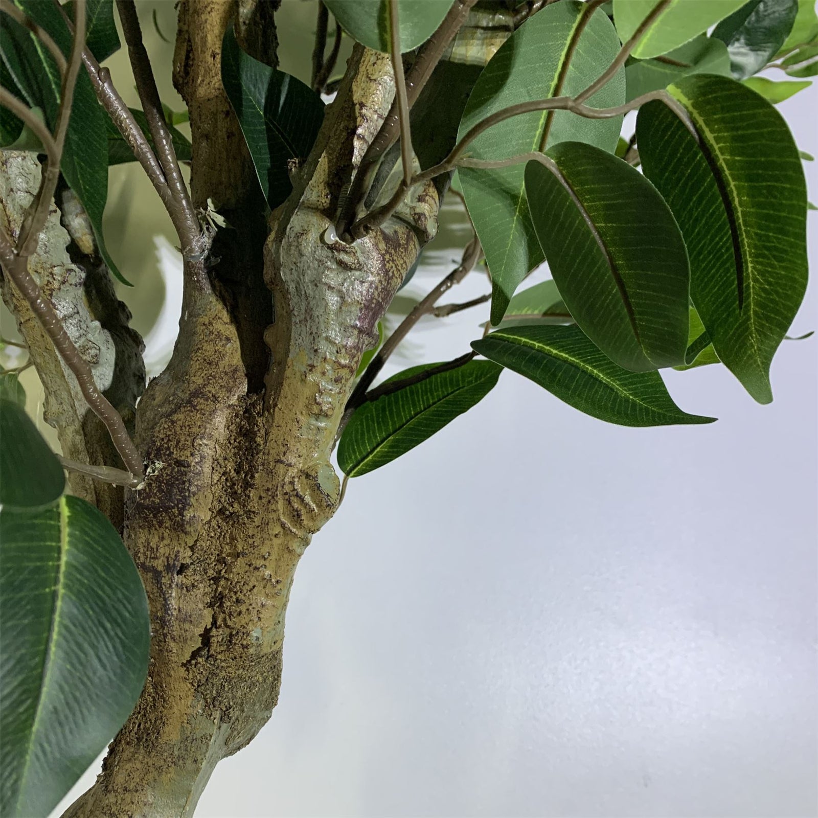 100cm Premium Artificial Ficus Twist Tree Copper Curve Planter