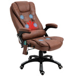 Reclining Chair W/ Heating Massage | Brown