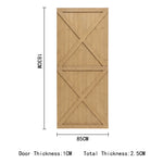 79/85/100cm W X 183cm H Garden Flat Top Pine Wood Gate Kit | Medium