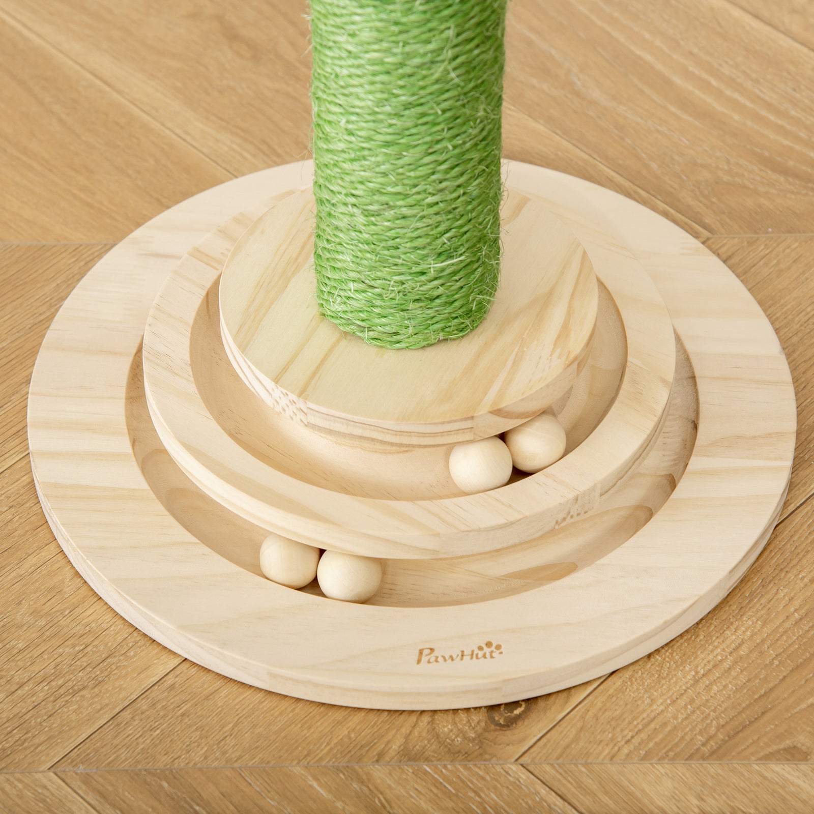 Cat Tree Cactus Sisal Scratching Post Interactive Fun Roller Exerciser