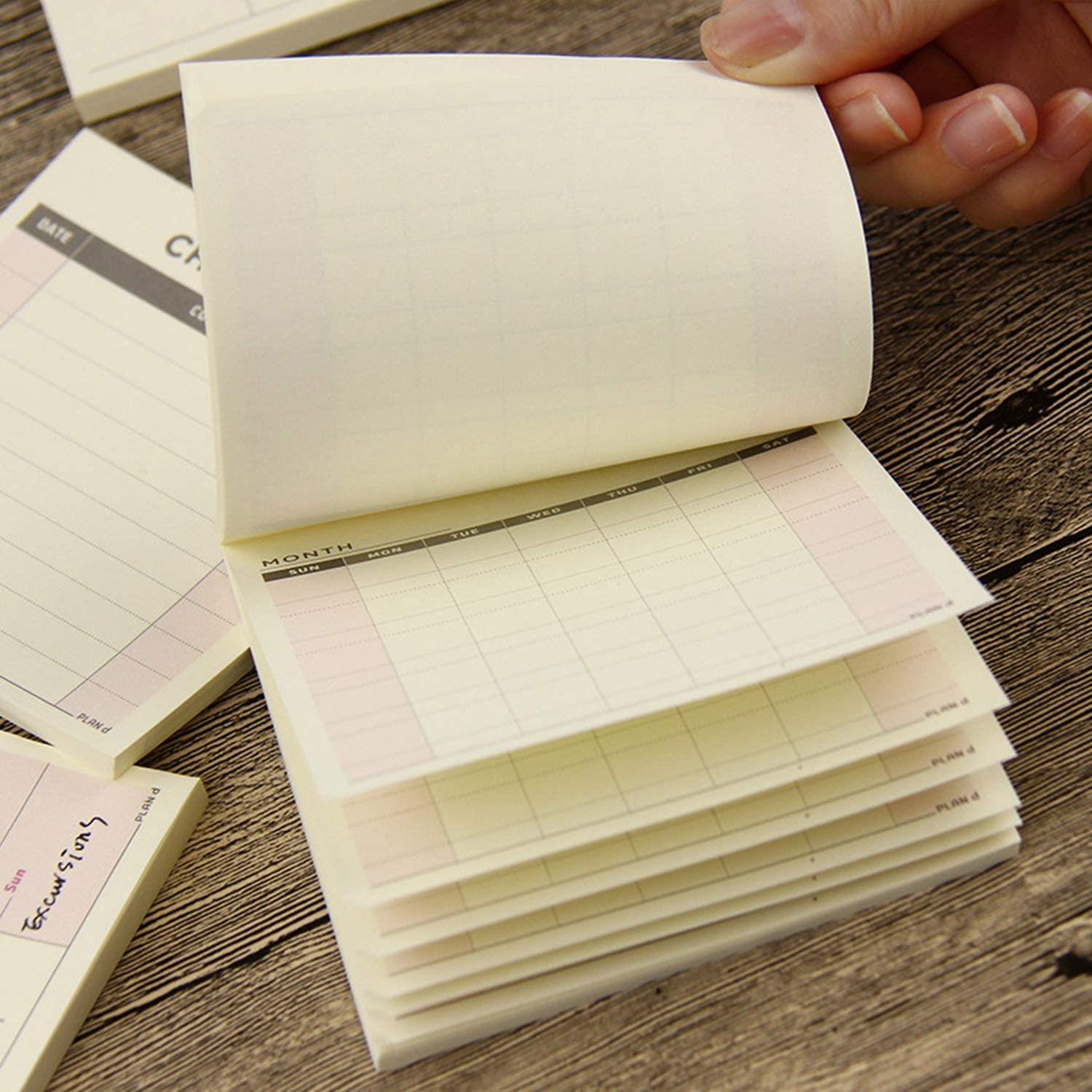 Weekly Planner List Pad For Tasks, Goals, Notes, Meals & Reminders