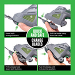 Cordless Handheld Hedge Trimmer 2 In 1 3.6v Li Ion Rechargeable Battery