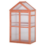 80x47x138cm Wooden Cold Frame Greenhouse