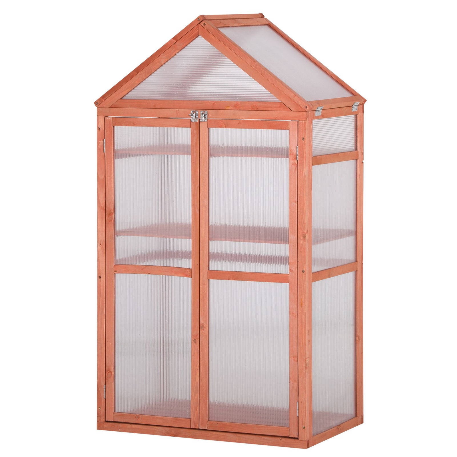 80x47x138cm Wooden Cold Frame Greenhouse