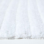 Ribbed Cotton Spa Style Bath Mat | 50cm x 100cm | White