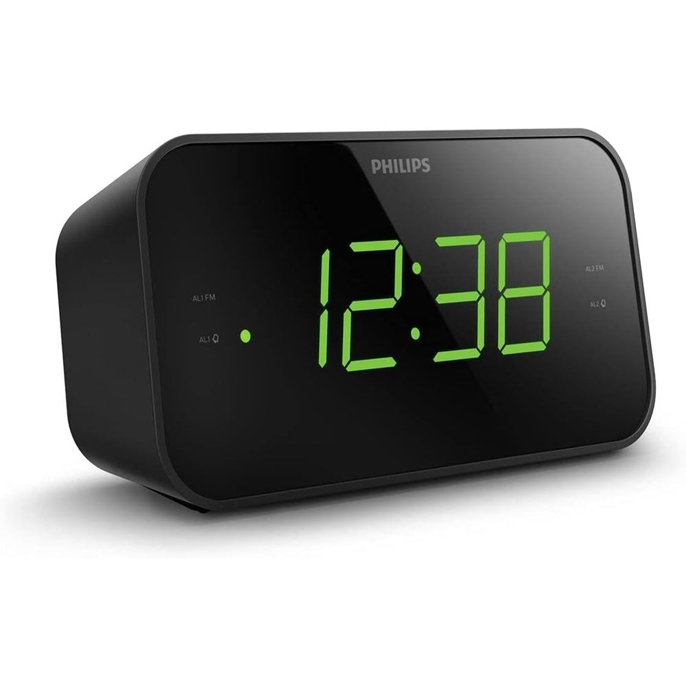 Tar3306 Wake-up Alarm Clock Digital Portable Radio | Black