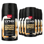 Lower Body Spray Vanilla + Bergamot 72h Freshness, Aluminium-free 100ml ,6 Pack