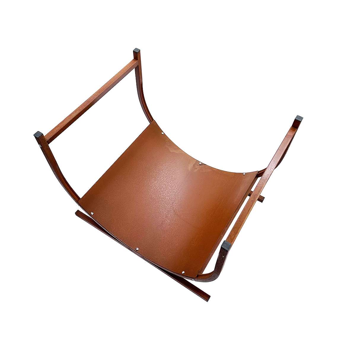 Pre-rusted Metal Firewood Rack