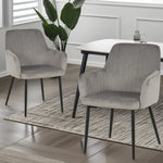 Charlotte Velvet Dining Chairs Set Of 2 - Modern Elegance And Comfort
