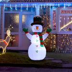1.2m H Inflatable Snowman – Outdoor Christmas Decoration With Built-in Air Blower & Transformer