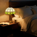 Tiffany-style Table Lamp For Bedroom, Bulb Not Included | Green