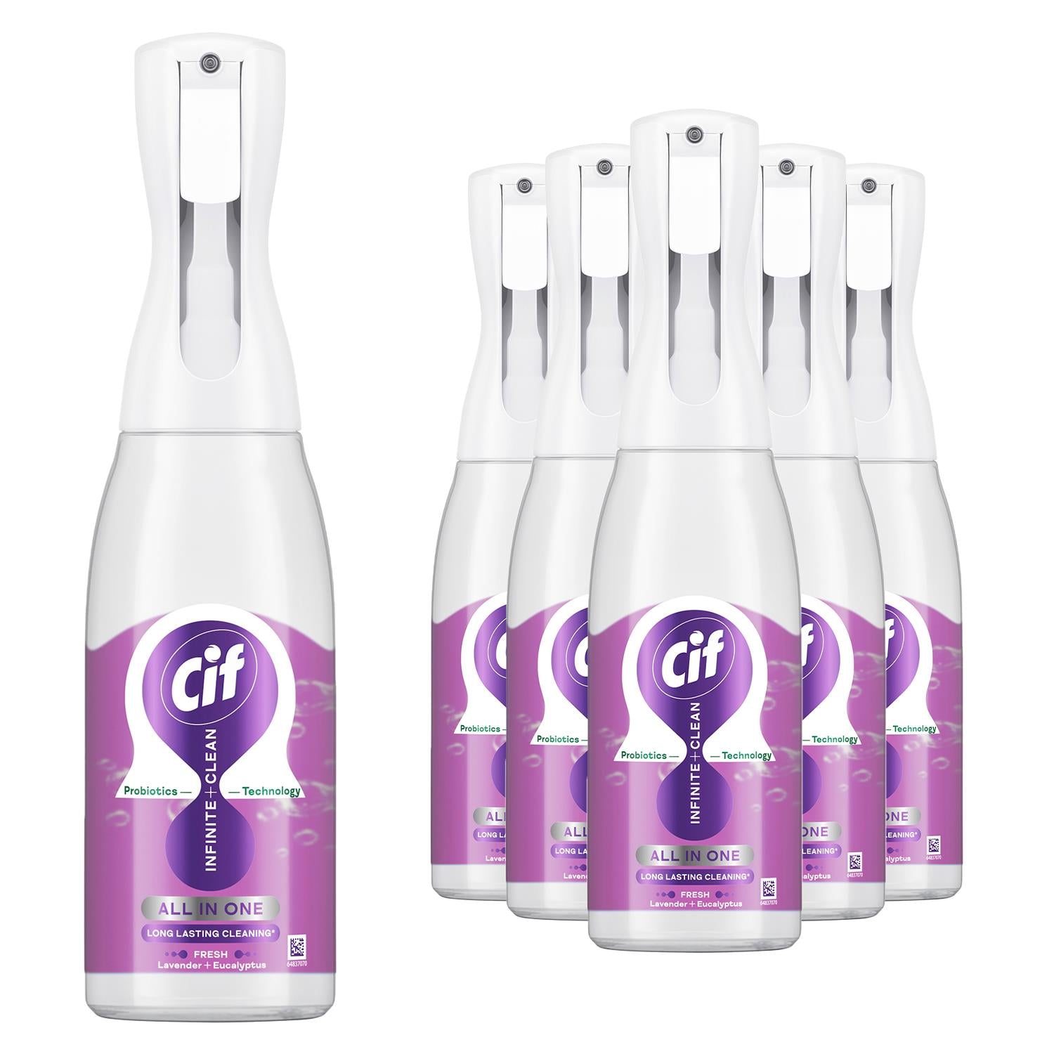 Infinite Clean All In One Cleaner Spray, Lavender Eucalyptus 6 Pk Of 590ml