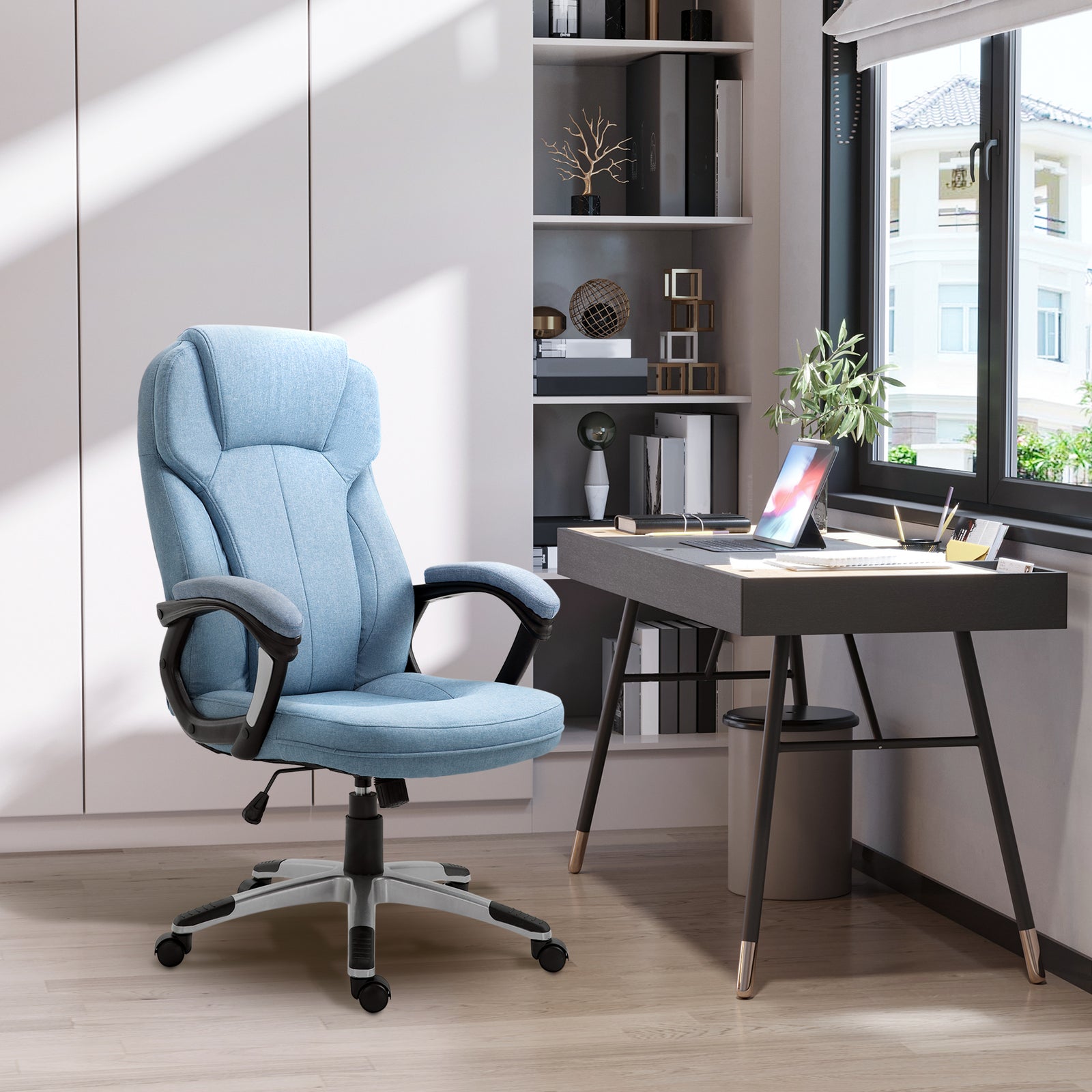 High Back Adjustable Office Chair | Blue