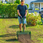 Compost Spreader, 24" Garden Spreader W/ Height Adjustable Handle