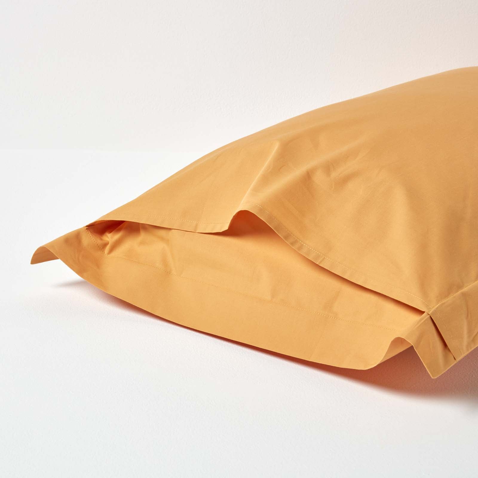 Egyptian Cotton Oxford Pillowcase 200 Tc | 48cm x 91cm | Mustard