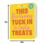 Birthday Card Featuring A Recipe For Chocolate Peanut Butter Bars Official Product