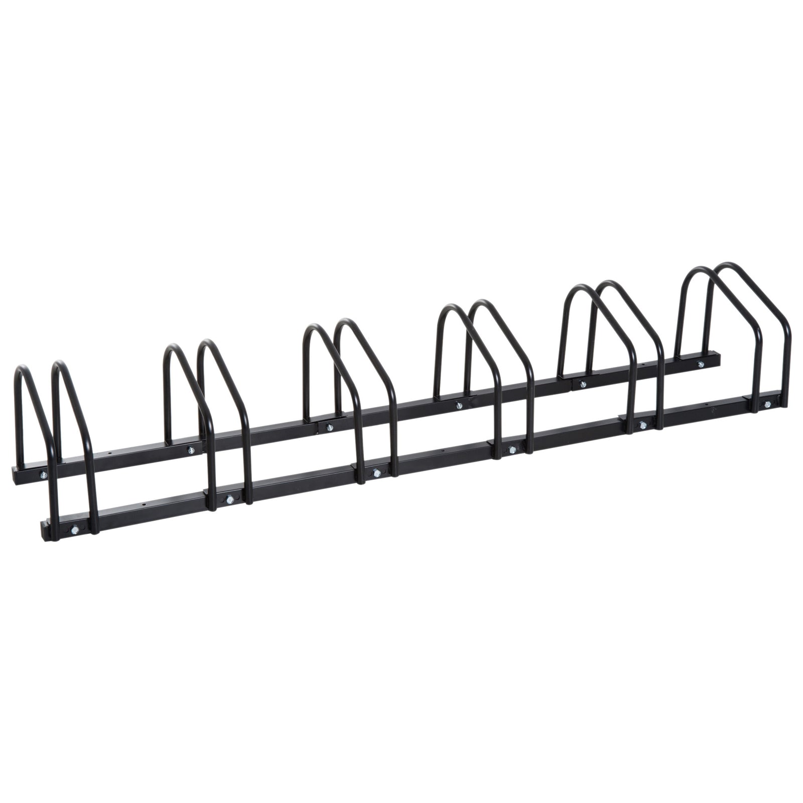Bike Rack Floor Stand 6 Racks | Black