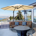 3m Cantilever Parasol W/ 360° Rotation & Base | Beige