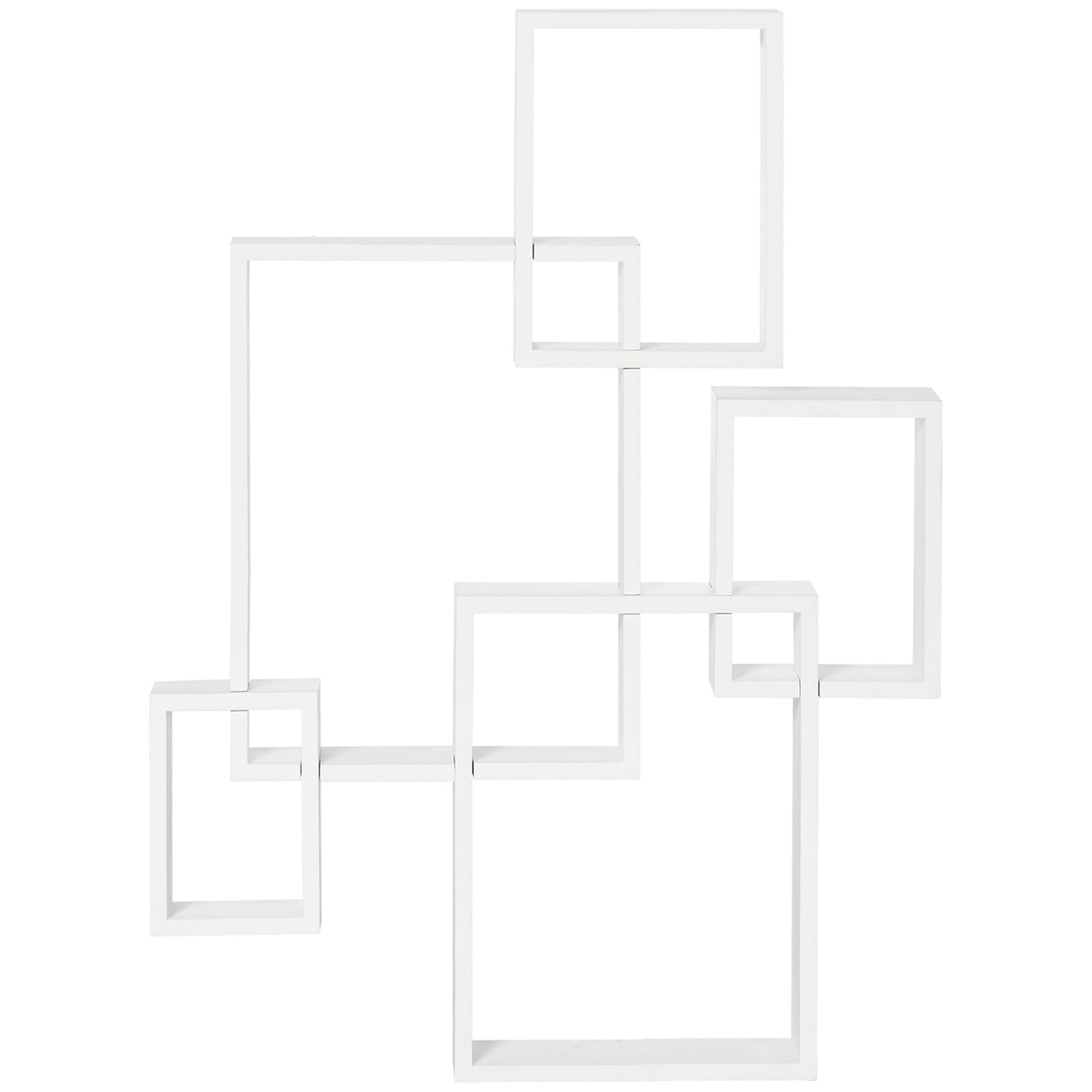 Floating Shelves, Interlocking Cube Shelves For Decoration | One Size | White