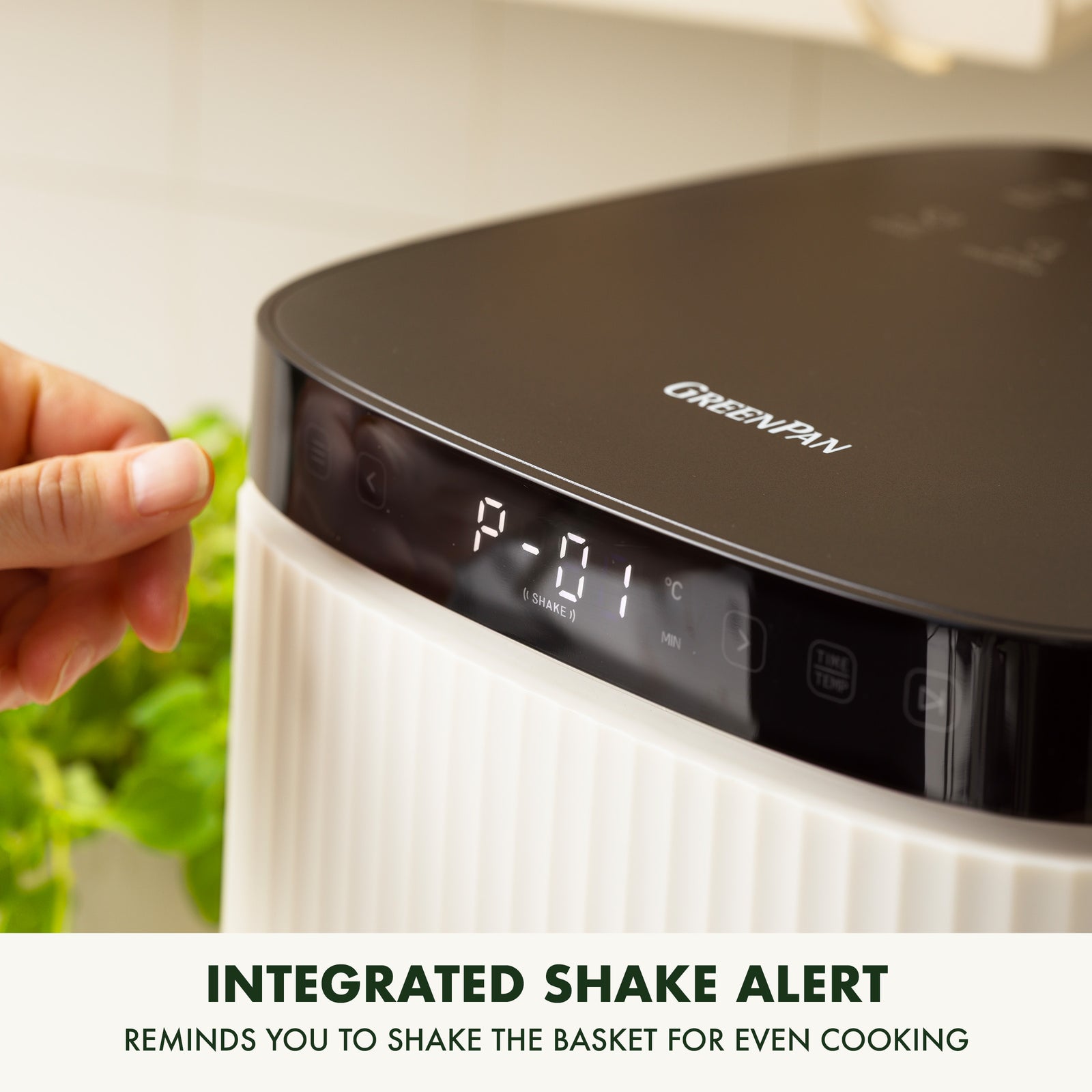 Silhouette Xl Air Fryer With 5l Capacity, Pfas-free Non-stick Coating | Cream