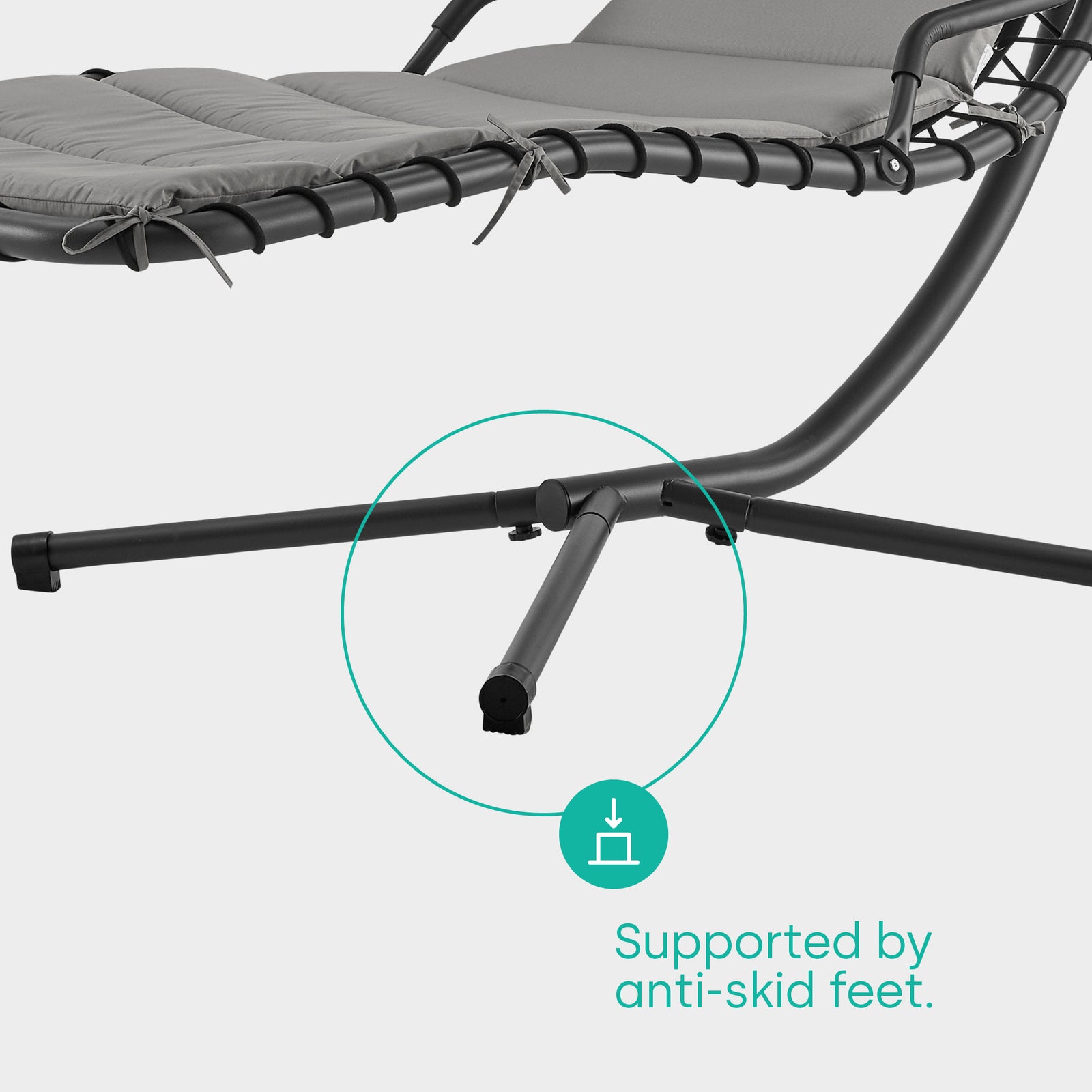 Bali Swing Sun Lounger - Grey