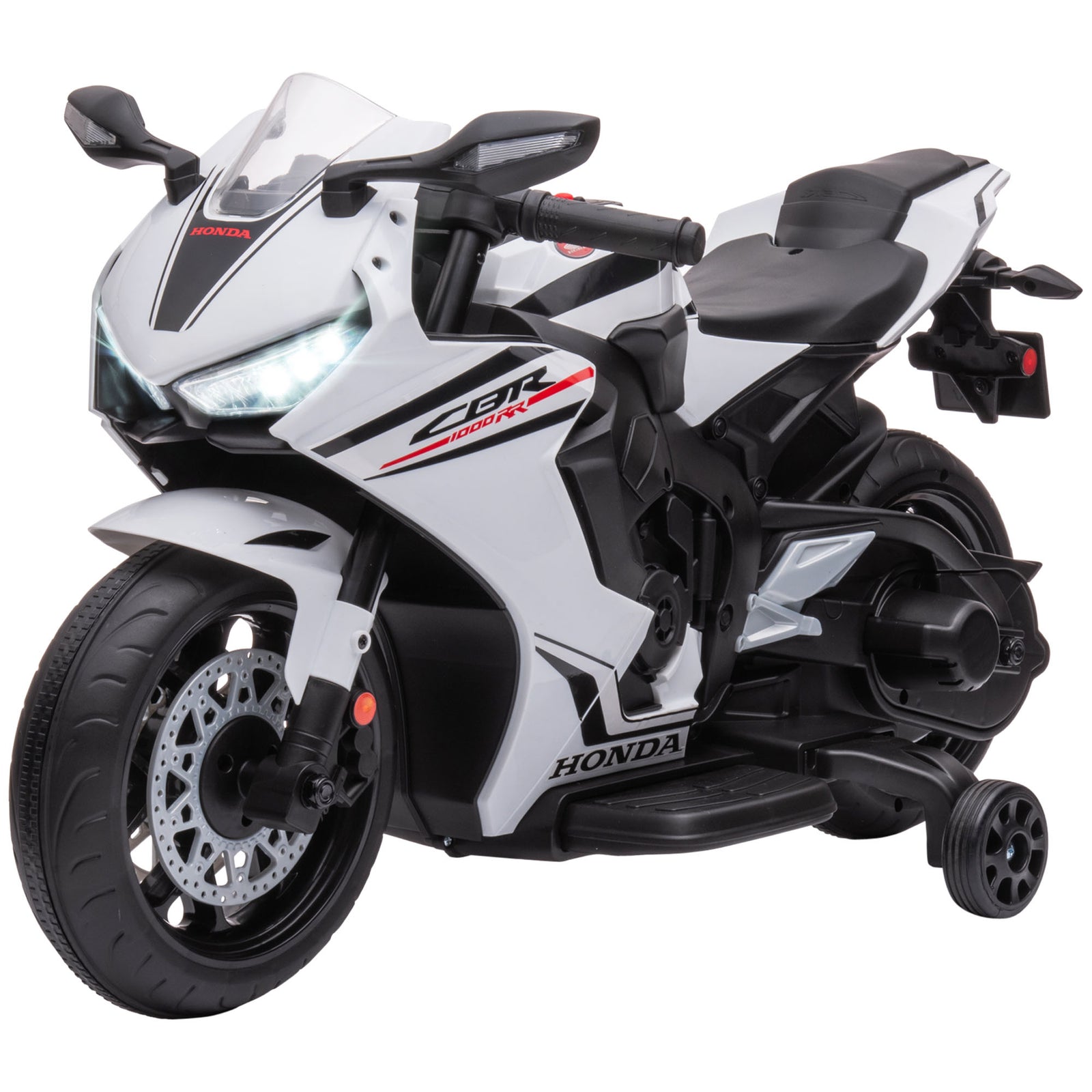 Honda Licensed 6v Kids Electric Motorbike Ride On Car For 3-5 Years | White