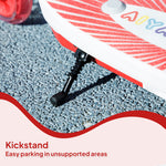 Electric Scooter For Kids 4-7, With Auxiliary Rear Wheels | Red