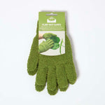 Microfibre Dusting Gloves For Artificial Plants, Green
