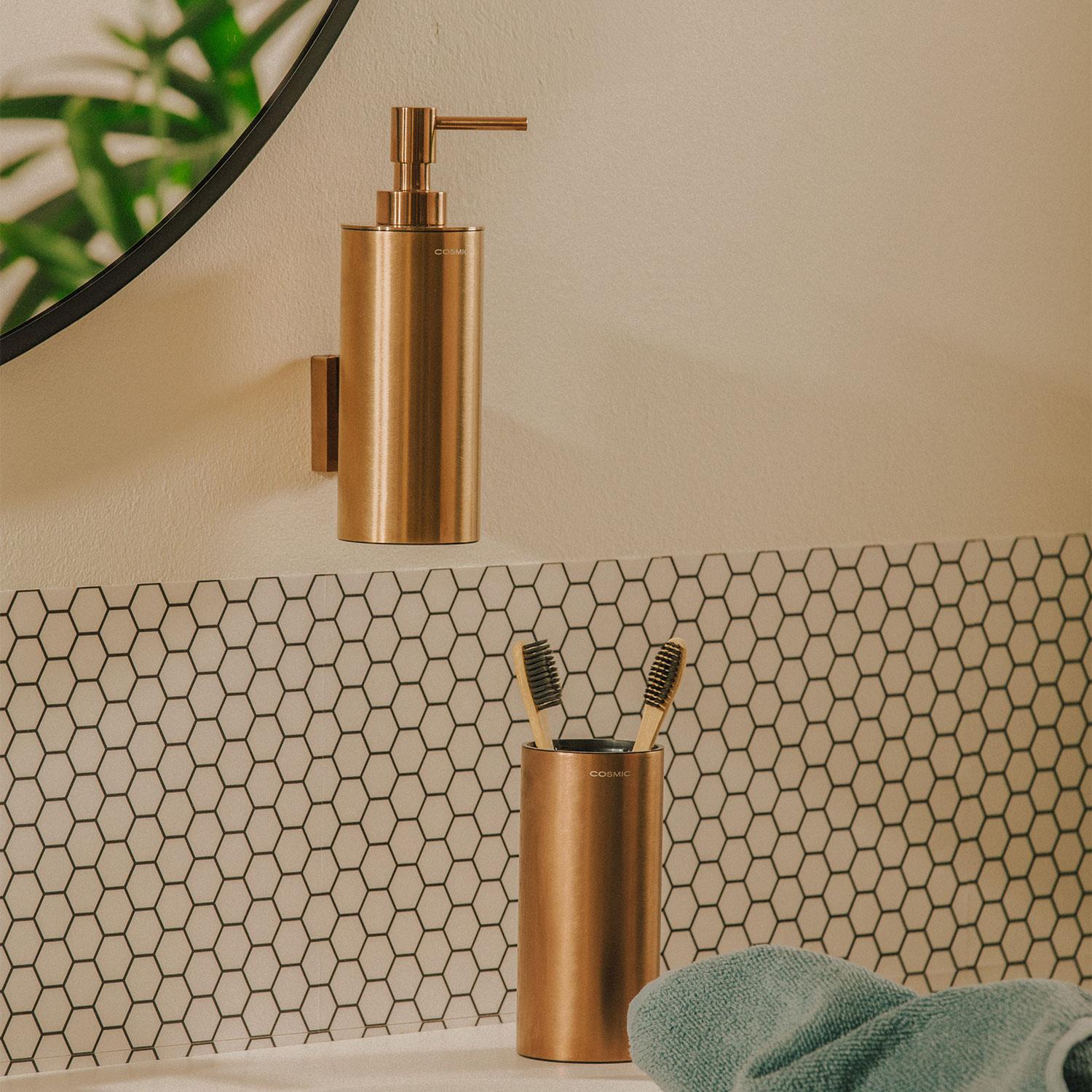 Wall Mounted Soap Dispenser, 240ml, Chrome, Steel, Architect Collection