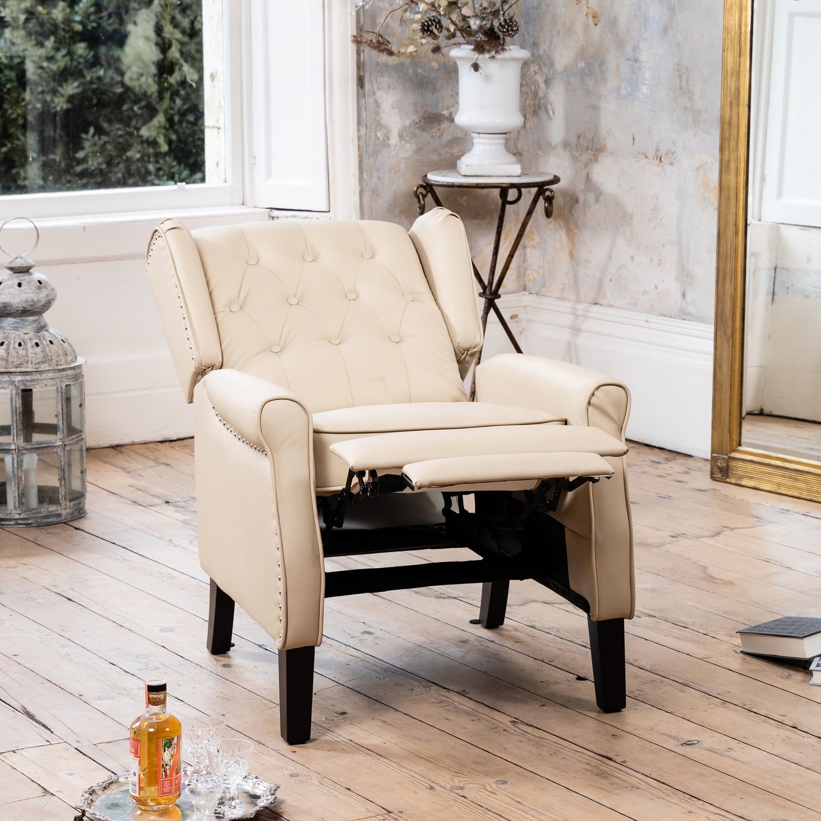 Galena Recliner Armchair | Cream