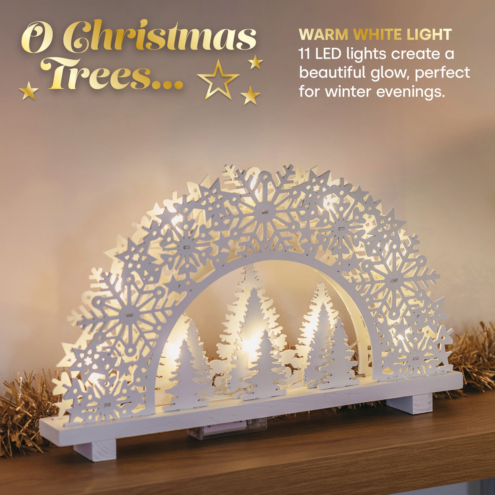 11 Led Christmas Candle Bridge