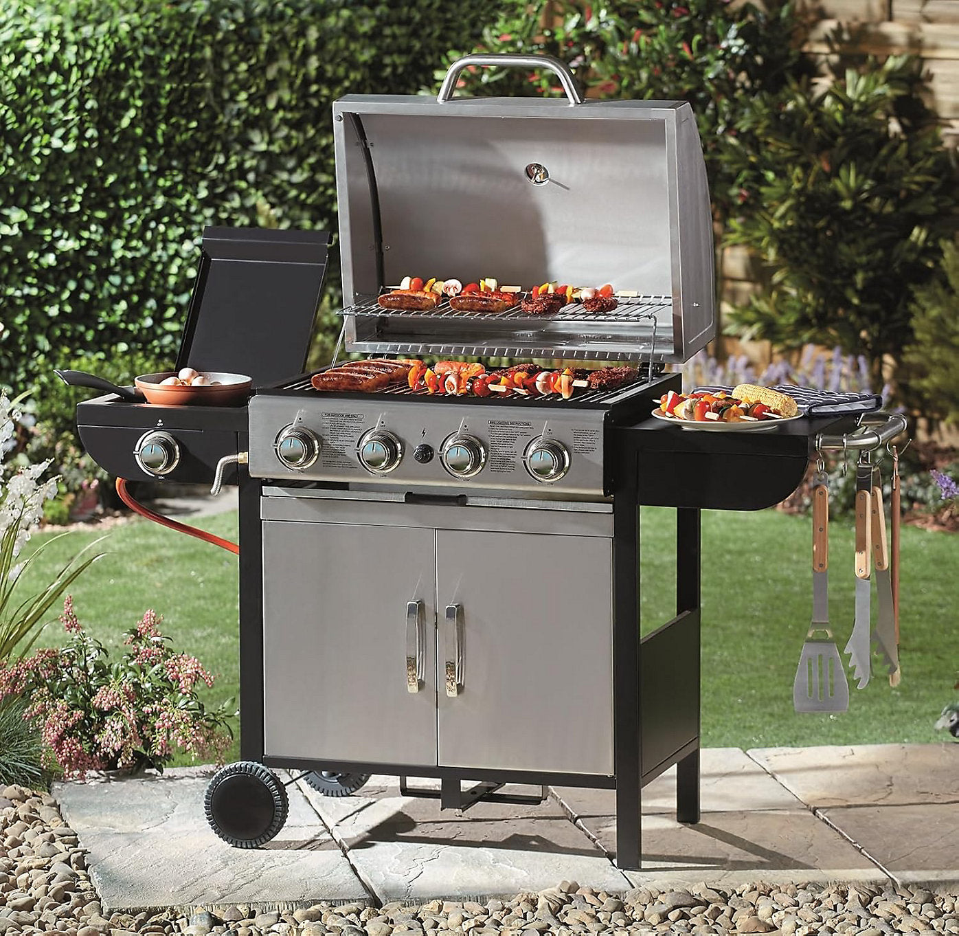 Blazebox 4 + 1 Gas Burner Barbecue