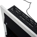Electric Fireplace 1/2kw Led Fire Remote Control Heater