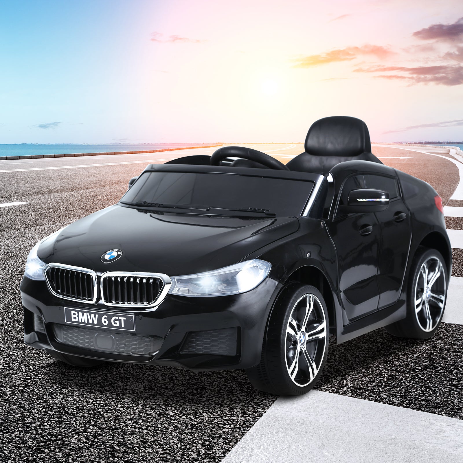 Kids Ride On Car Licensed Bmw 6gt 6v Electric Battery Powered Vehicle
