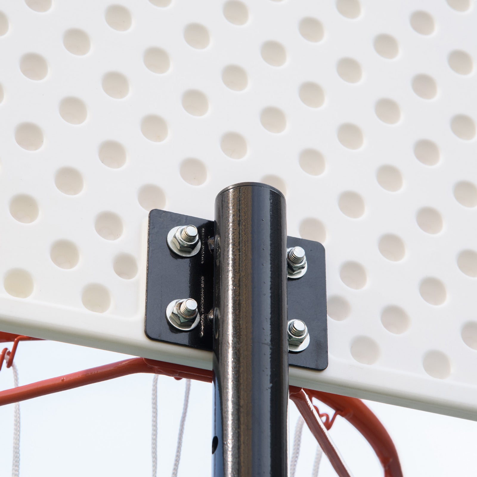 Outdoor Adjustable Basketball Hoop Stand 210-260cm | Red