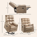 Power Lift Recliner Chair For Elderly W/ Remote Control | One Size | Beige
