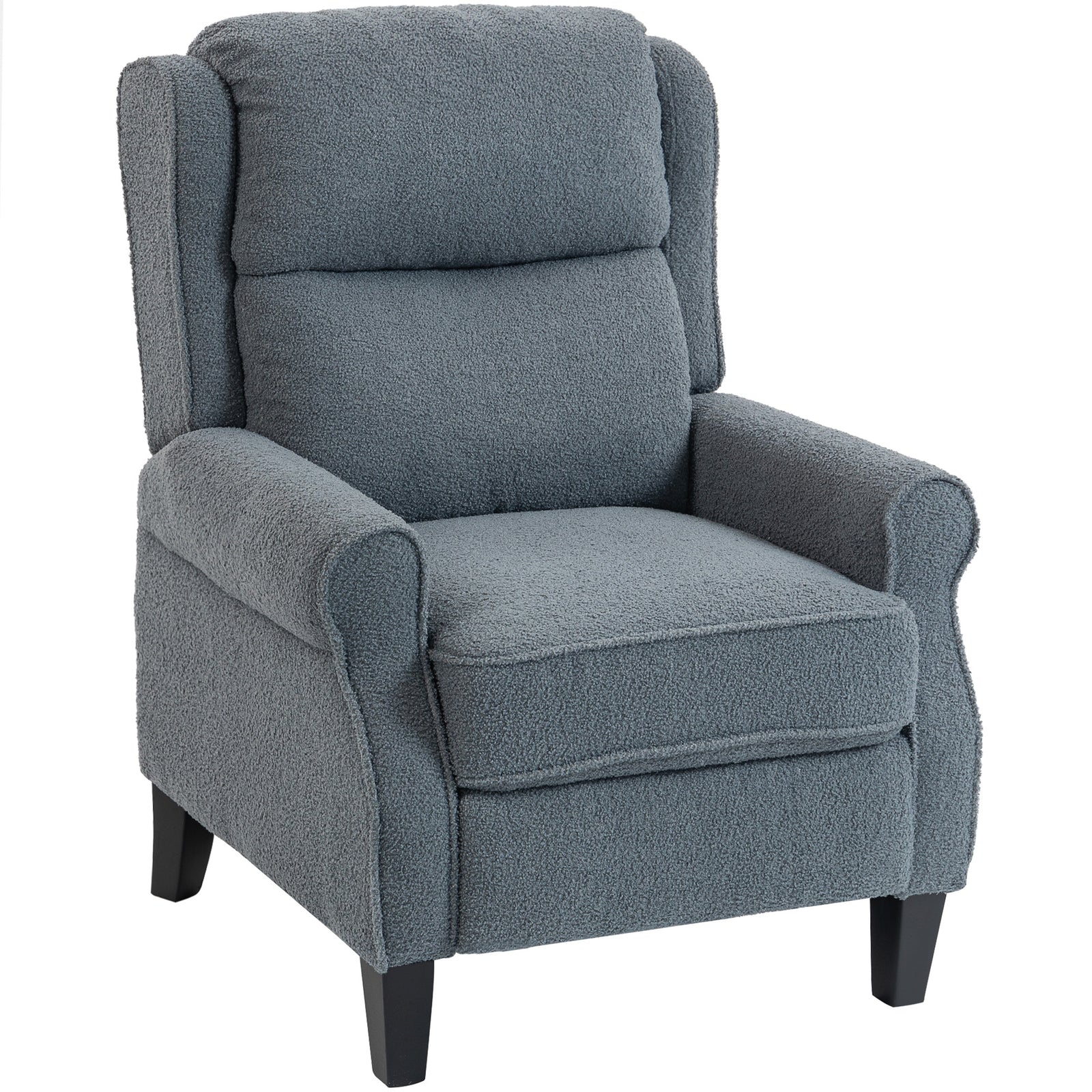 Recliner Armchair, Fabric Recliner Chair | Grey