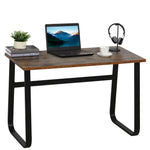 Industrial Writing Desk, Metal Legs, Home Office