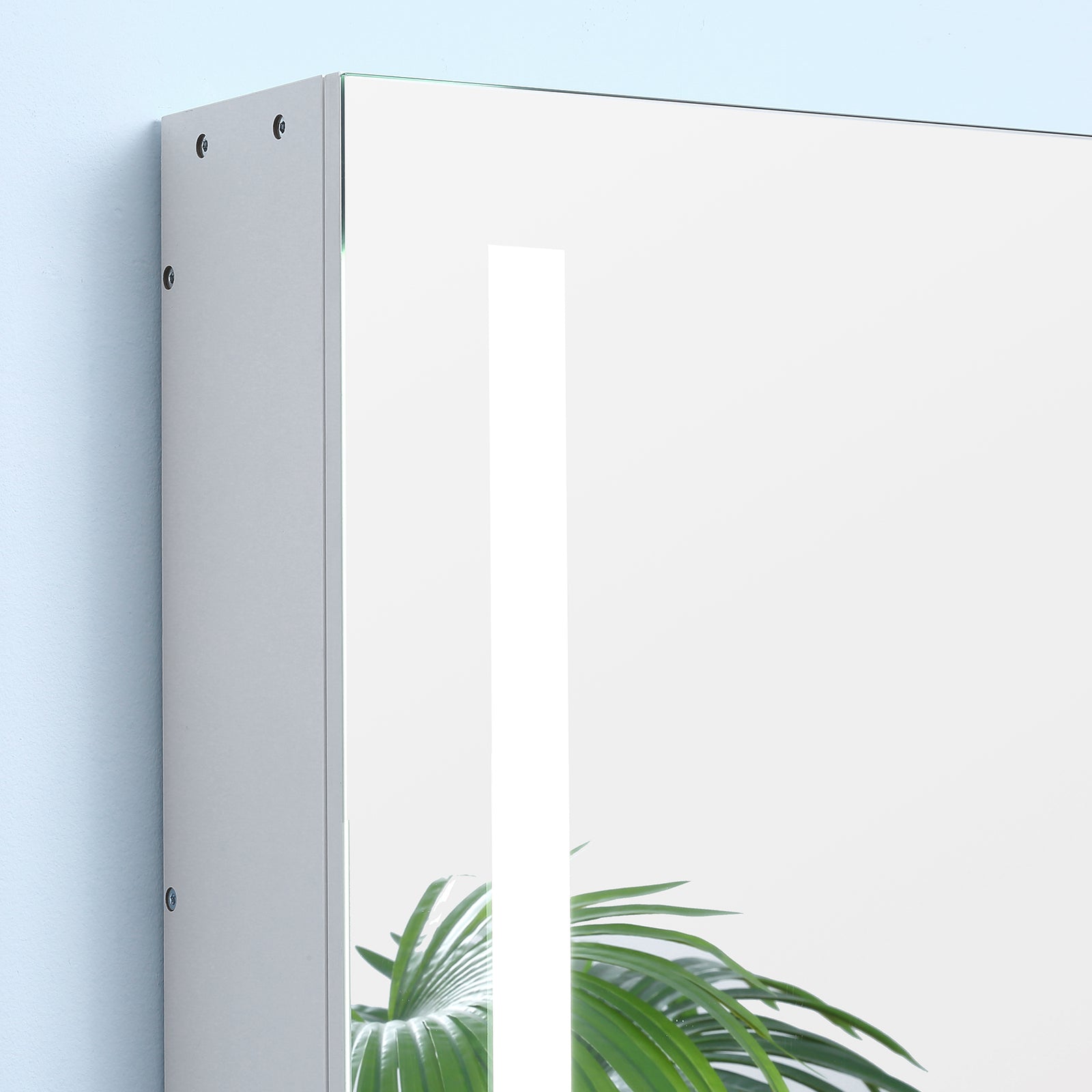 Led Illuminated Mirror Cabinet With Lights, Touch Switch