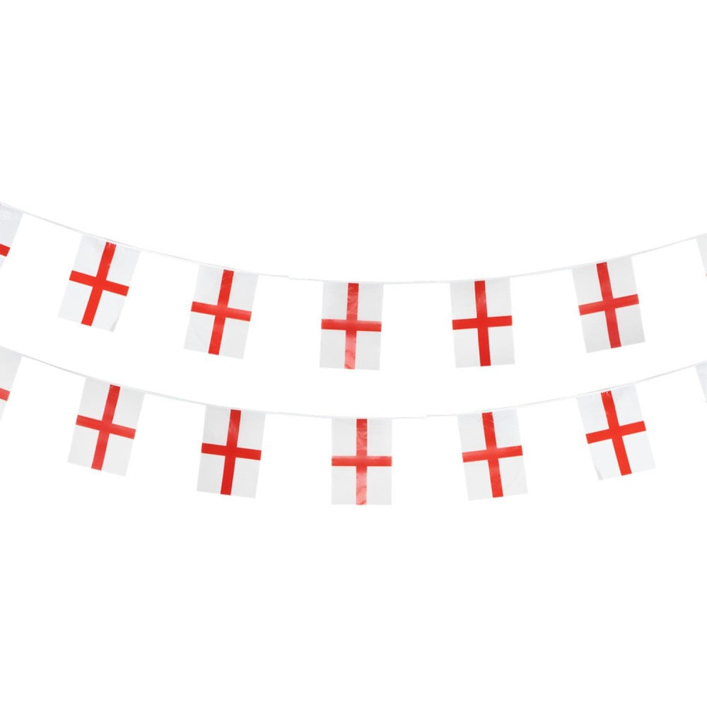 England Flag Rectangle Bunting, Plastic