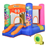 Bouncy Castle With Slide Basket Trampoline Monster Design 2.5x1.8x1.75m