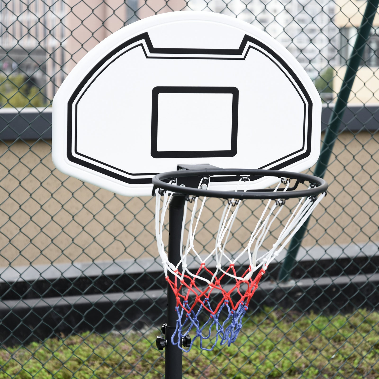 Kids Adjustable Basketball Hoop 94-123cm | Black