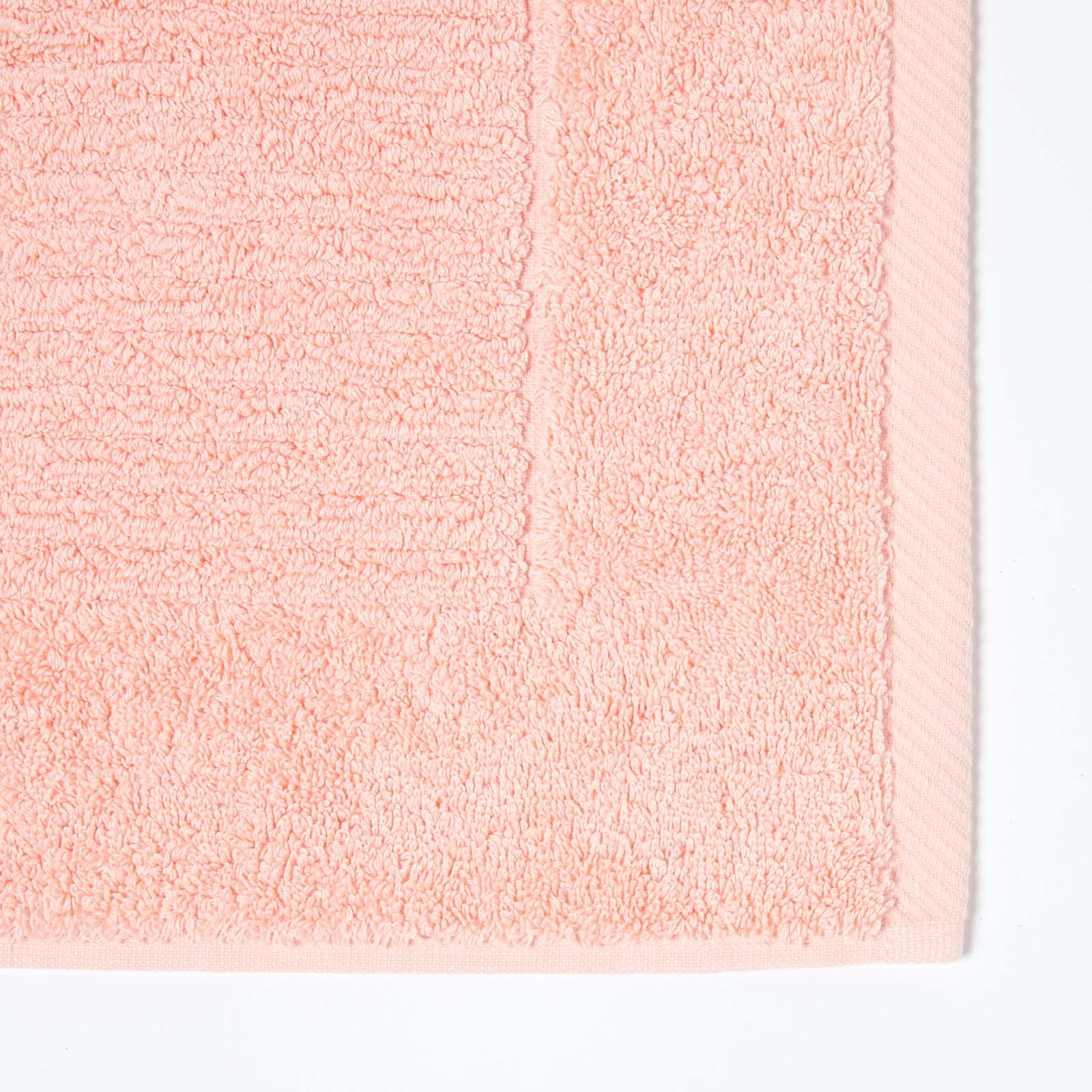Imperial Plain Turkish Cotton Bath Mat | 50 x 80cm | Peach