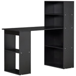 120cm Modern Computer Desk Bookshelf Writing Table | Black