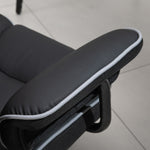 Pu Leather Reclining Office Chair | Black