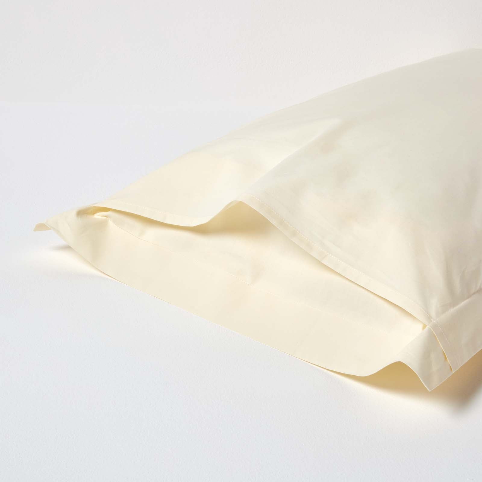 Egyptian Cotton Oxford Pillowcase 200 Tc | 48cm x 91cm | Cream