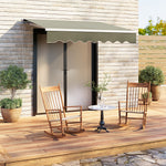 250cm W X 200cm D Outdoor Retractable Patio Awning For Window And Door | One Size